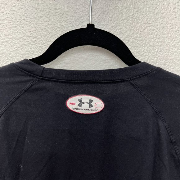 Under Armour long sleeve mens black crew neck top  Size: L - Picture 8 of 10